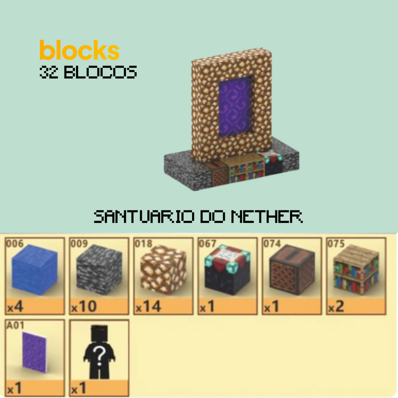 Santuário do Nether Minecraft® (32 Blocos)